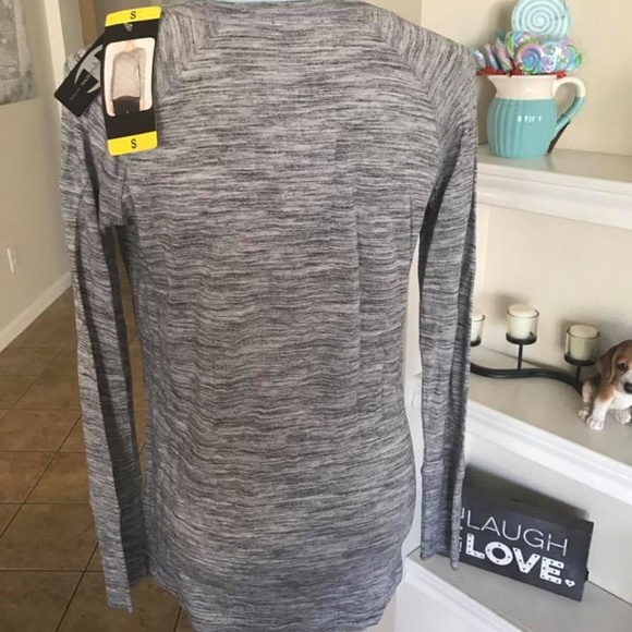 NWT Champion gray long sleeve tee S hi/lo - Picture 3 of 5